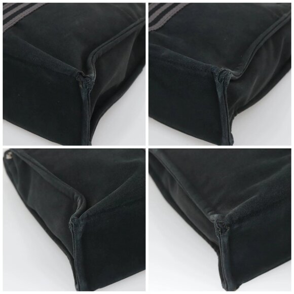 HERMES Fourre Tout MM Hand Bag Canvas Black Auth bs25852 - Picture 14 of 16